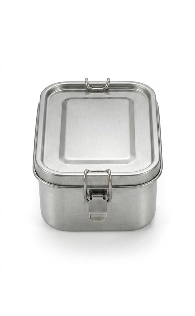 Stalen voedselcontainer Microfree - duurzaam alternatief voor plastic bakjes