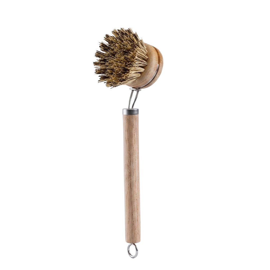Microfree houten afwasborstel met palmvezel - duurzaam en plastic-vrij