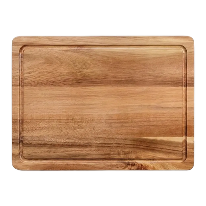 Microfree premium snijplank acaciahout - handgemaakte duurzame houten snijplank