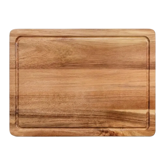 Microfree premium snijplank acaciahout - handgemaakte duurzame houten snijplank