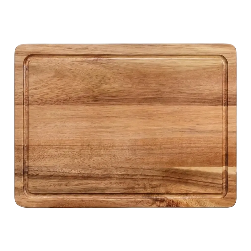 Microfree premium snijplank acaciahout - handgemaakte duurzame houten snijplank