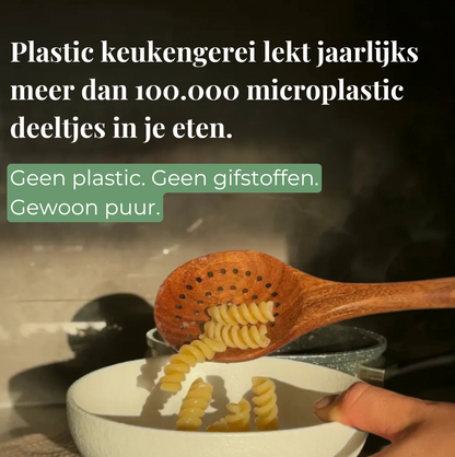 Microfree - Natuurlijk acacia houten keukengerei set